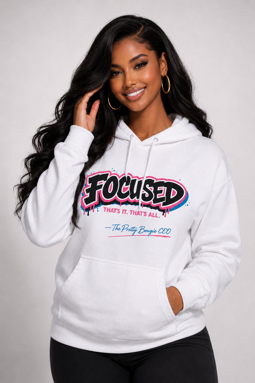 The Pretty Bougie CEO Signature Focused Hoody