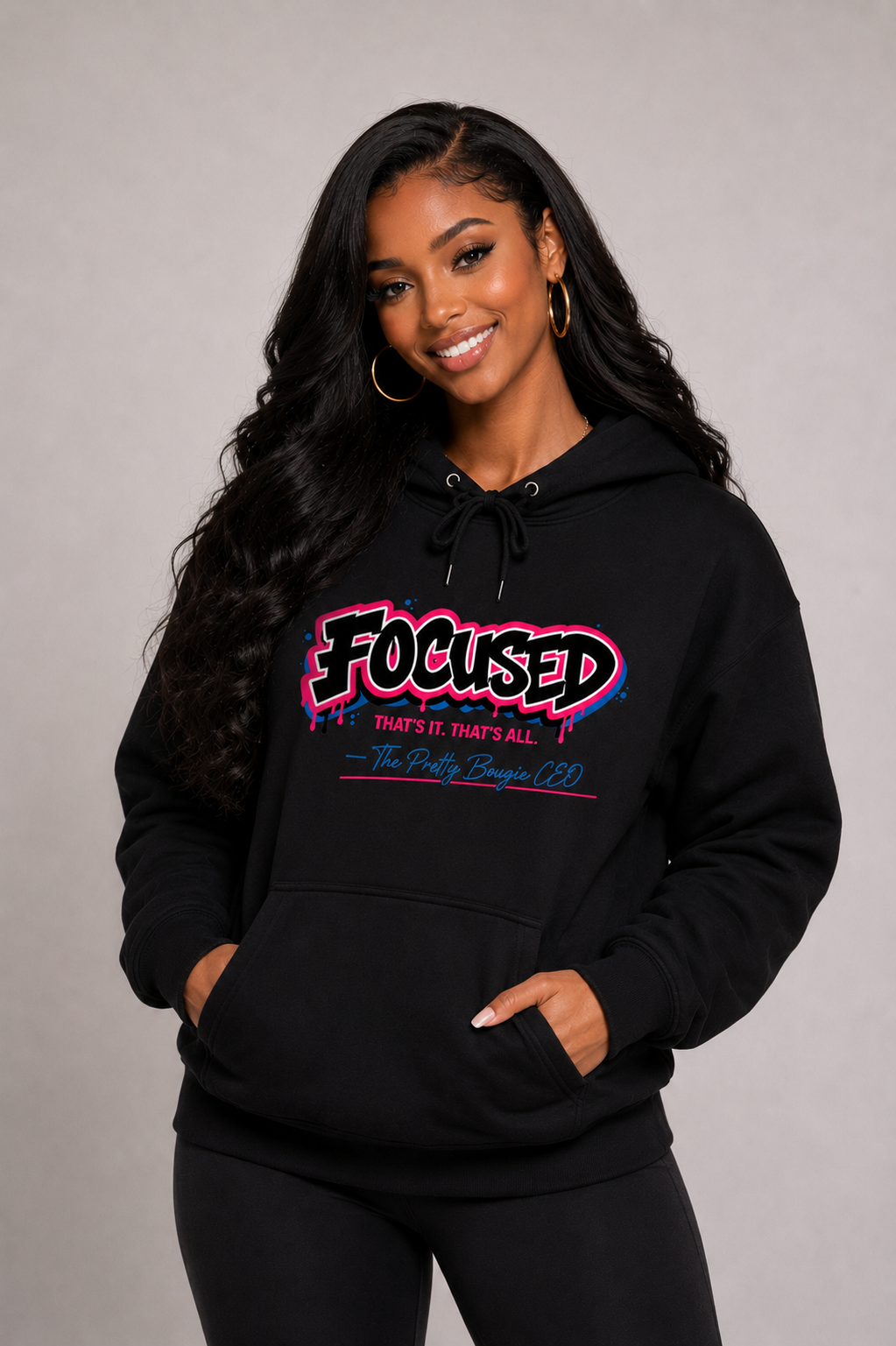 The Pretty Bougie CEO Signature Focused Hoody